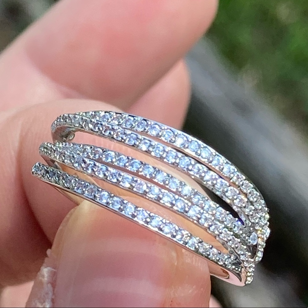 NWT! GENUINE WHITE SAPPHIRE RING - Picture 12 of 13